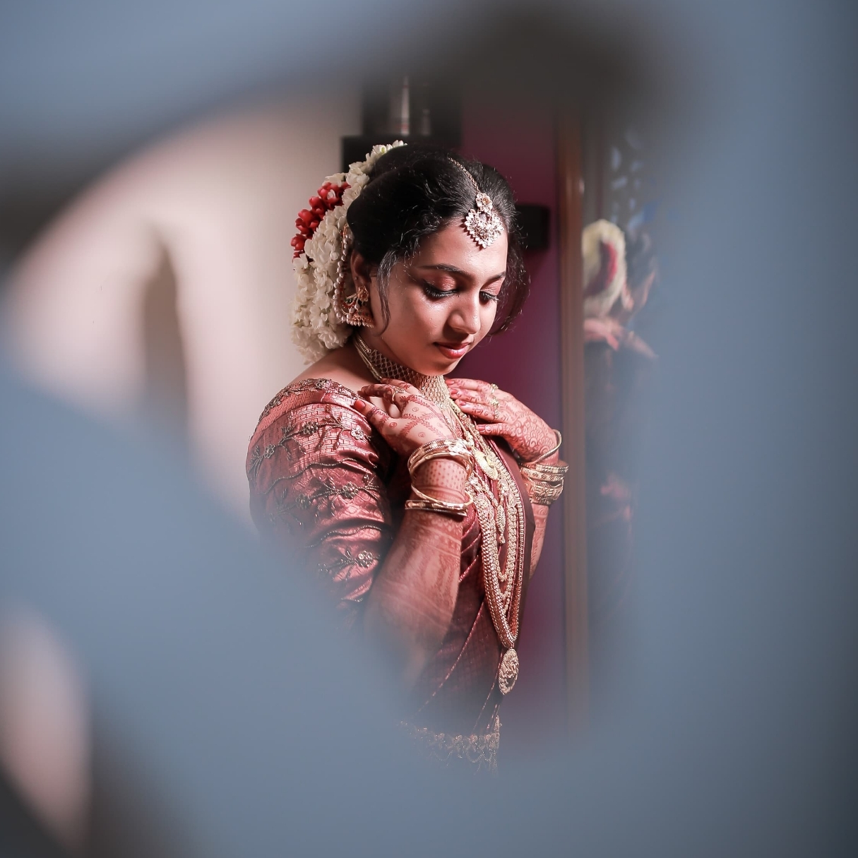 Editorial bridal portrait